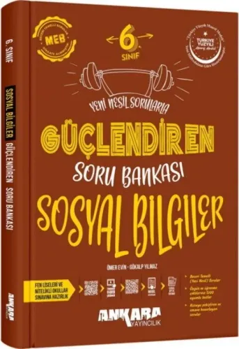 Ankara Yayıncılık 6. Sınıf Sosyal Bilgiler Güçlendiren Soru Bankası