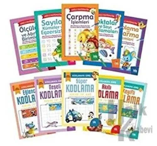 Akıllı Kodlama Ve Matematik Seti (10 Kitap) - Halkkitabevi