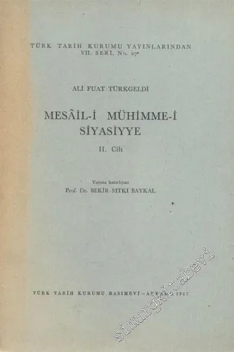 Mesail-i Mühimme-i Siyasiyye Cilt 2 -