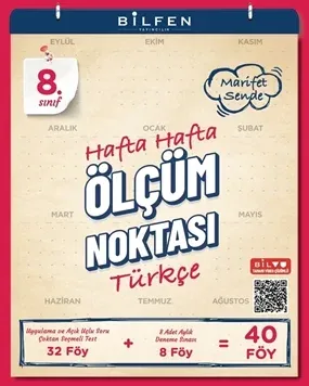 BİLFEN 8. SINIF TÜRKÇE HAFTA HAFTA ÖLÇÜM NOKTASI