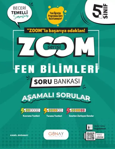 GÜNAY 5. SINIF ZOOM SERİSİ FEN BİLİMLERİ SORU BANKASI