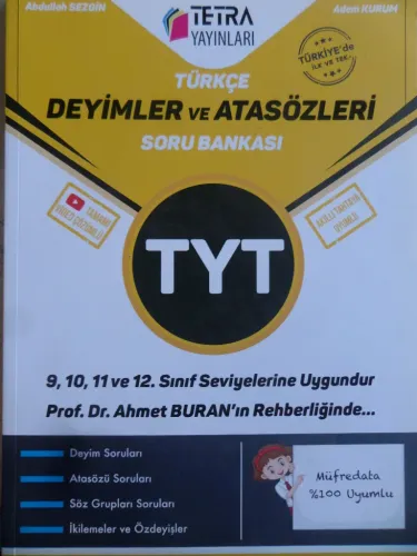 TYT Türkçe Deyimler ve Atasözleri Soru Bankası