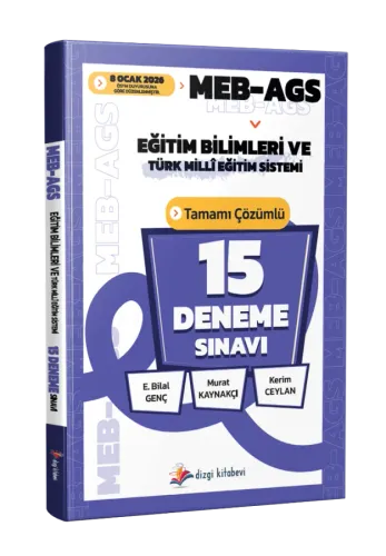 Dizgi Kitap Yayınları 2026 MEB AGS Eğitim Bilimleri ve Türk Milli Eğit