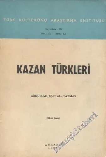Kazan Türkleri - Türk Tarihinin Hazin Yaprakları -        1966