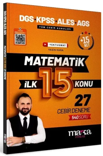 Marka Yayınları DGS KPSS ALES MEB-AGS Matematik YouTube Hocam İlk 15 K