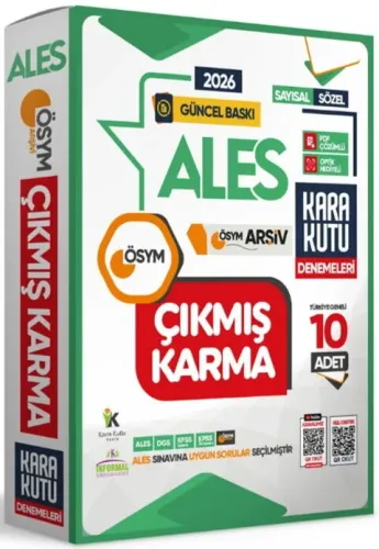 İnformal Yayınları 2026 ALES Sayısal Sözel TM ÖSYM Çıkmış Karma Kara Kutu 10'lu Deneme Paketi