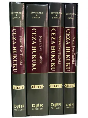 NAZARİ VE TATBİKİ CEZA HUKUKU CİLT I - II - III - IV / KUTULU ÖZEL SET
