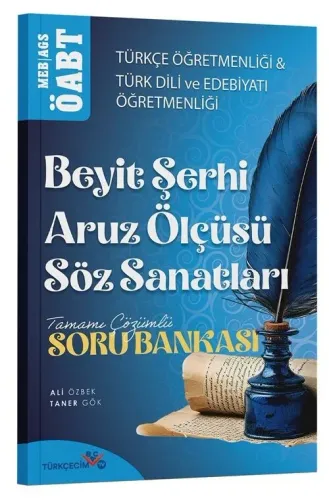 Türkçecim TV Yayınları ÖABT MEB-AGS Türkçe-Türk Dili Edebiyatı Öğretmenliği Beyit Şerhi, Aruz Ölçüsü, Söz Sanatları Soru Bankası