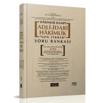 Adli-İdari Hakimlik Son Tekrar Soru Bankası