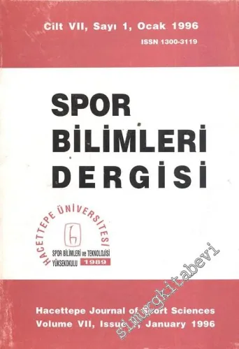 Spor Bilimleri Dergisi - Cilt: 7, Sayı: 1, Ocak 1996