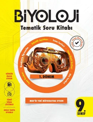 EKSEN 9. SINIF TEMATİK SORU KİTABI / BİYOLOJİ 1.KİTAP