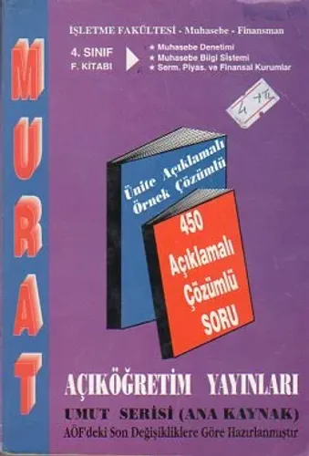 4. Sınıf İşletme F Kitabı