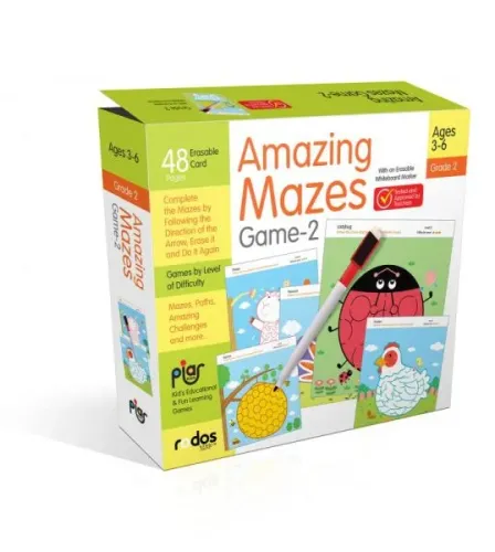 Amazing Mazes Game-2 - Grade-Level 2 - Ages 3-6 | Kolektif | Piar Kids