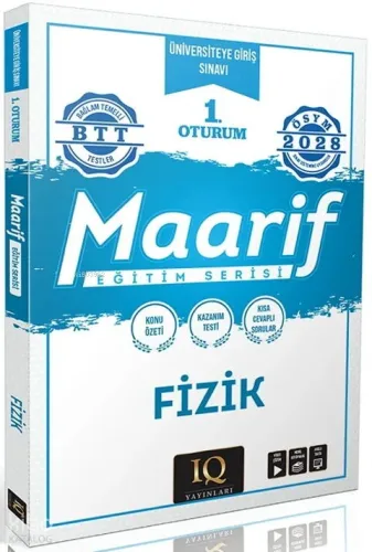 IQ Yayınları TYT Fizik Maarif Eğitim Serisi 1. Oturum 2028