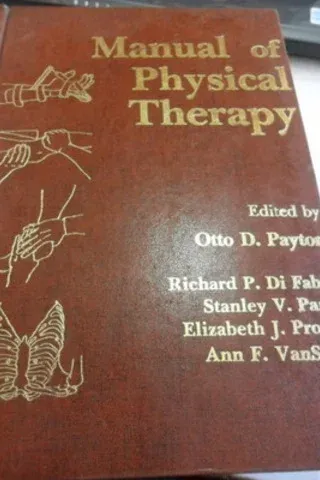 Manual Of Physical Therapy