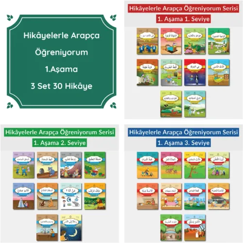 Hikâyelerle Arapça Öğreniyorum Birinci Aşama Set Münevvere Kocaer