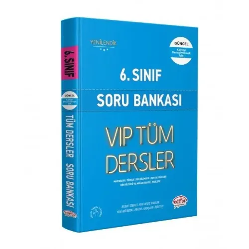 Editör Vip 6. Sınıf Tüm Dersler Konu Anlatımlı Mavi Kitap Kamp: