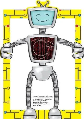 KAMPANYALI - Karne Kılıfı Anaokulu Robot 20-16-6 - 10'lu Paket