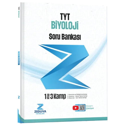 Zeduva Yayınları Biosem TYT Biyoloji 1 Kitap 3 Kamp Soru Bankası