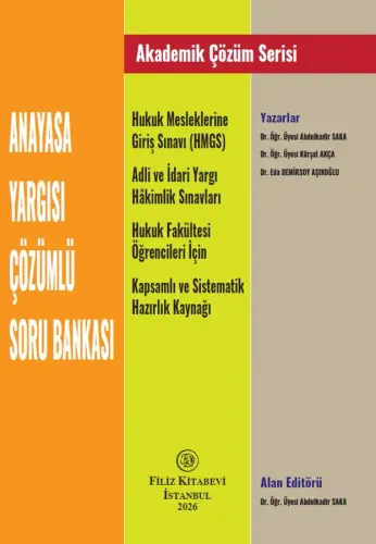 Anayasa Yargısı Çözümlü Soru Bankası
