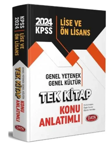Data Yayınları 2026 KPSS Genel Yetenek Genel Kültür Ortaöğretim Ön Lisans Tek Kitap Konu Anlatımlı
