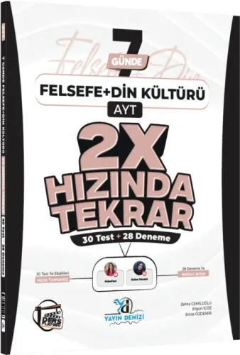 Yayın Denizi AYT Felsefe ve Din Kültürü Ders Platosu 7 Günde 2X Hızınd