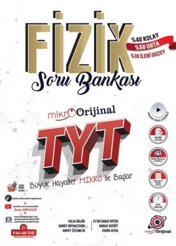Orijinal Mikro TYT Fizik Soru Bankası