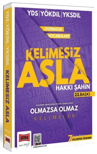 Yargı YDS YÖKDİL YKSDİL Overdose Vocabulary Kelimesiz Asla