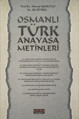 Osmanlı Türk Anayasa Metinleri