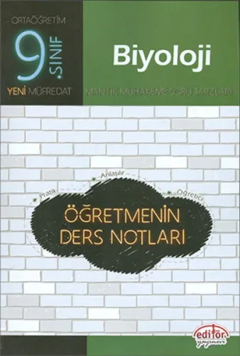 Editör - 9.Sınıf Biyoloji Öğretmenin Ders Notları