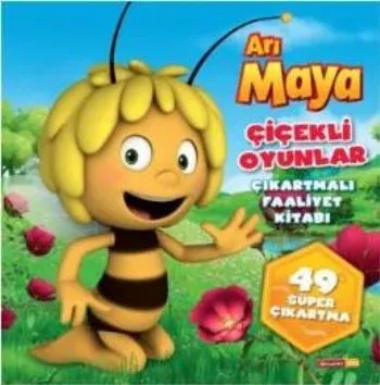 Arı Maya Çiçekli Oyunlar Çıkartmalı Faaliyet Kitabı