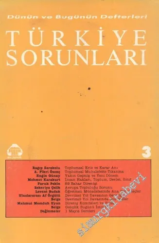 Türkiye Sorunları Dizisi 7 ( Dünün ve Bugünün Defterleri ) - Sayı 3
