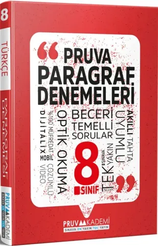 Pruva Akademi 8. Sınıf Paragraf Deneme