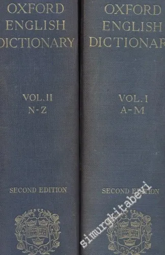 The Shorter Oxford English Dictionary 2 Cilt -        1936
