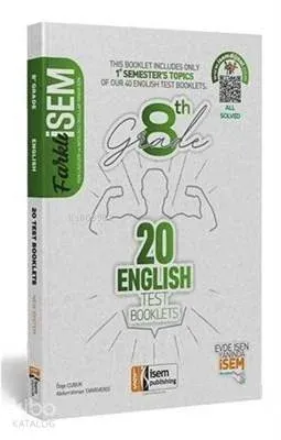 İsem Yayınları 8. Sınıf 1. Dönem LGS İngilizce Farklı İsem 20 Branş Deneme İsem