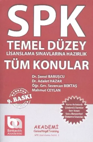 SPK Lisanslama Serisi:01: Temel Düzey Konu Anlatımlı Tüm Konular