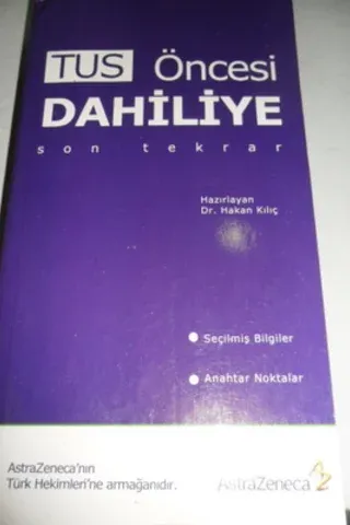 TUS Öncesi Dahiliye Hakan Kılıç