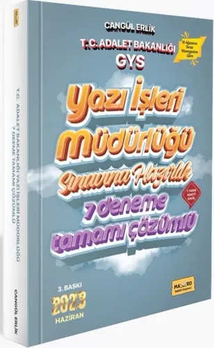 Makro Kitap 2023 Adalet Bakanlığı Gys Yazı İşleri Müdürlüğü Sınavına H