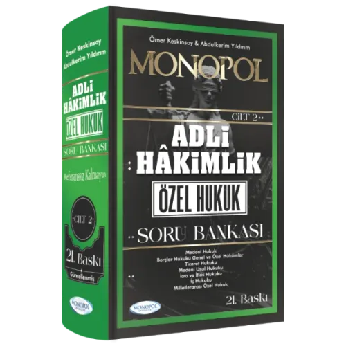 MONOPOL  Adli Hakimlik Özel Hukuk Soru Bankası