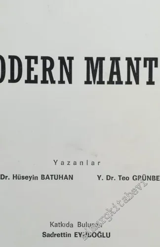 Modern Mantık -