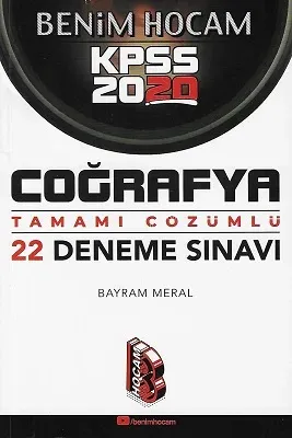 2020 KPSS Coğrafya Tamamı Çözümlü 22 Deneme Benim Hocam Yayınları