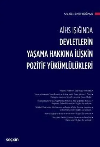Devletlerin Yaşama Hakkına İlişkin Pozitif Yükümlülükleri