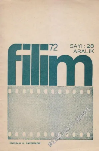 Filim 72  Dergisi - Sayı: 28      Aralık