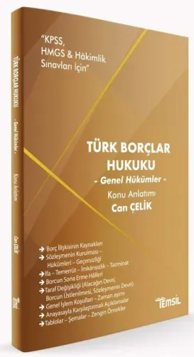 Türk Borçlar Hukuku Genel Hükümler Konu Anlatımı