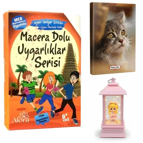 Macera Dolu Uygarlıklar 5 Kitap - Minik Kedi Planlama Defteri ve Kedil