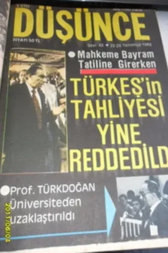 Yeni Düşünce Dergisi (1982 Ciltli) 3. Cilt Yeni Düşünce Dergisi (1982 Ciltli) 3. Cilt