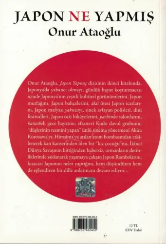 Japon Ne Yapmış Onur Ataoğlu Çınar %50 indirimli
