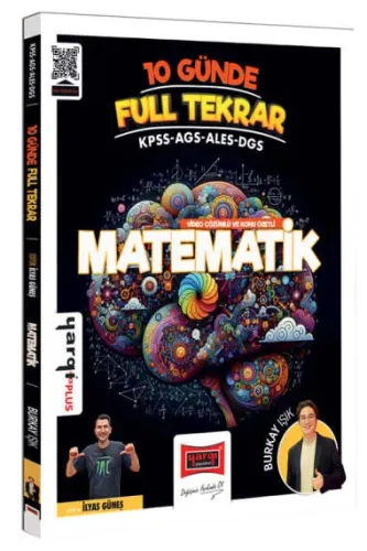 Yargı Yayınları KPSS ALES DGS AGS 10 Günde Full Tekrar Matematik Video Çözümlü ve Konu Özetli