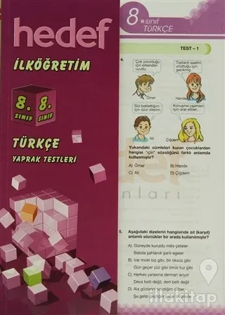 İlköğretim 8. Sınıf Türkçe Yaprak Testleri