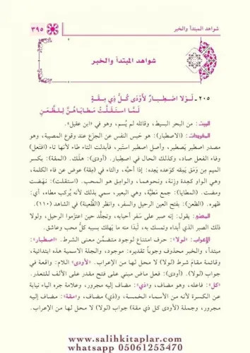 Fethu Rabbil Beriyye İrabu Şevahidi Camiid Durusil Arabiyye فتح رب الب